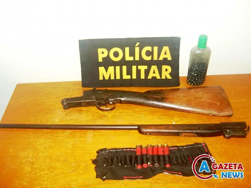 PM prende homem com espingarda e 125 “balotes” em Tacuru