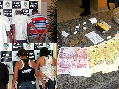 Seis pessoas são presas por tráfico de drogas e associação ao crime em Coxim