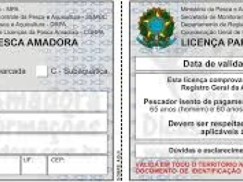 PMA alerta sobre a necessidade do documento de licenças de pesca