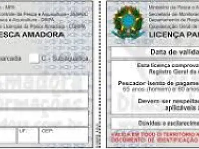 PMA alerta sobre a necessidade do documento de licenças de pesca
