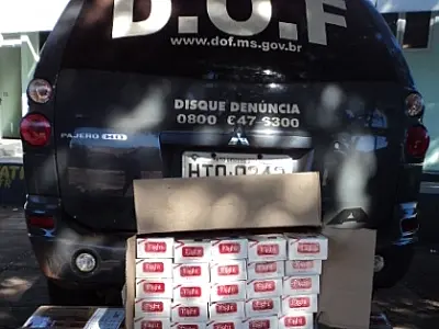 DOF apreende 150 pacotes de cigarros contrabandeados