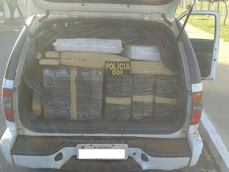 Policiais apreendem 828 quilos de maconha em veículo
