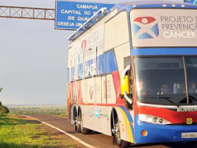 Cidade de Camapuã recebe o Ônibus da Saúde hoje