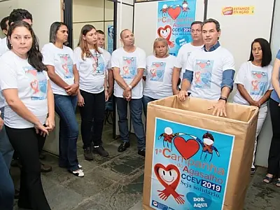 Servidores da Sesau se mobilizam para arrecadar agasalhos e cobertores