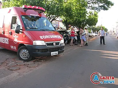 Duas motocicletas colidem no centro de Amambai