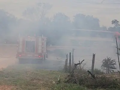 Bombeiros alertam para queimadas às margens das rodovias