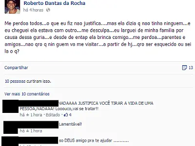 Ex-namorado confessa crime de Três Lagoas em rede social