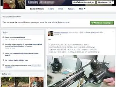 Presa quadrilha que postava fotos no Facebook com armas e drogas