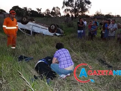 Carro capota e mata homem na MS 156 no último sábado