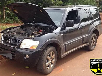 Polícia Militar Rodoviária apreende Pajero com chassi adulterado
