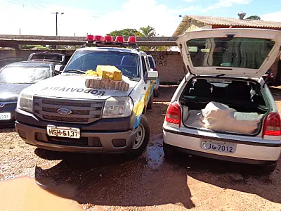 Polícia Militar Rodoviária mais de 200 kg de maconha em Gol que furou bloqueio