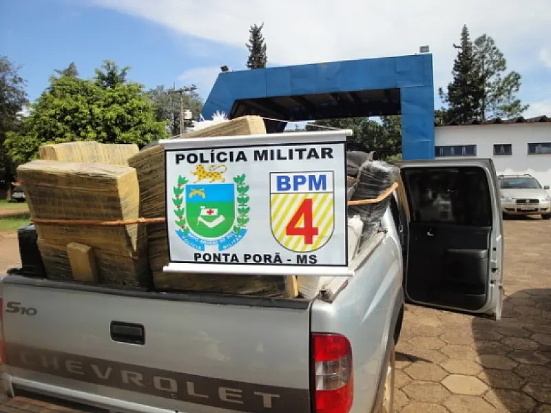 PM apreende quase três toneladas de Maconha