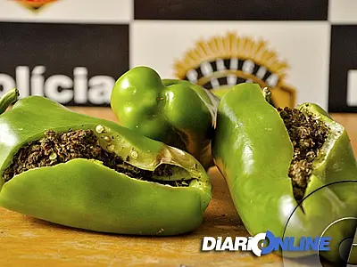 Mulher é presa ao tentar entrar em presídio com maconha em pimentões
