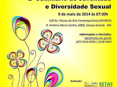 5º Seminário de Juventude e Diversidade Sexual acontece nesta sexta