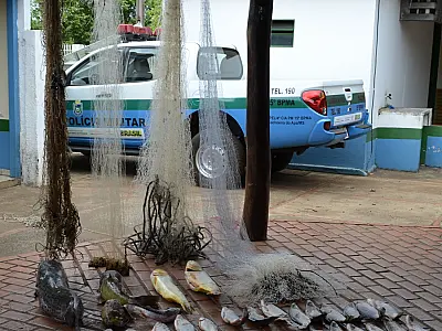 Assentado é preso com 50 quilos de pescado