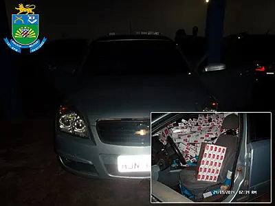 Polícia Militar de Eldorado apreende carregamento de cigarro