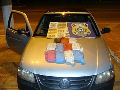 PRF apreende mais de 11kg de cocaína em Bandeirantes