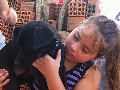 'É meu herói', diz menina salva por cachorro em incêndio no RS