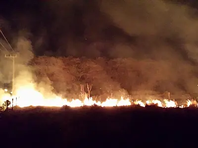 Incêndio de grandes proporções é registrado em Nova Andradina