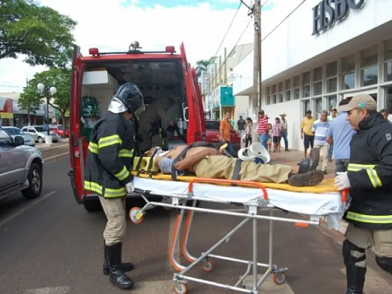 Idoso sofre mal súbito em agência bancária de Nova Andradina