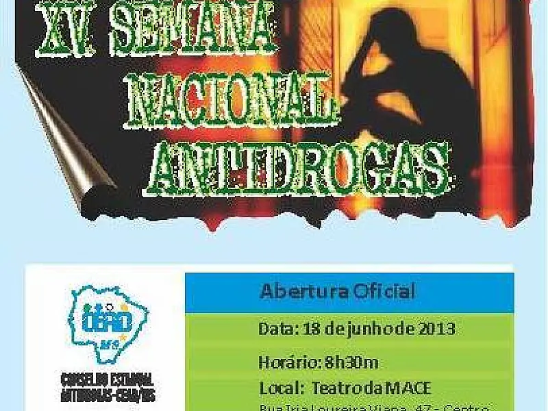MS realiza Semana Nacional Antidrogas