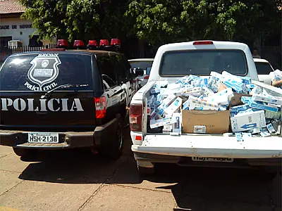 Fiscalização apreende 6,4 mil cigarros contrabandeados