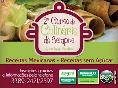 Unimed oferece curso de alimentação saudável com receitas mexicanas
