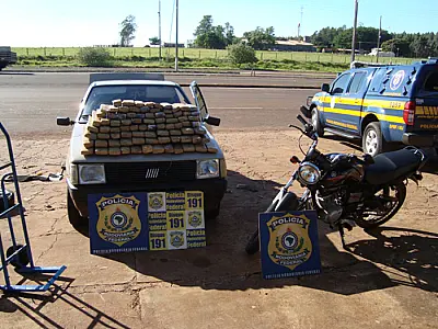PRF apreende quase 80 kg de maconha na BR 463