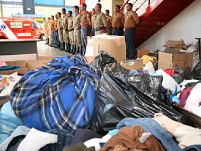 Corpo de Bombeiros inicia Campanha do Agasalho de 2012