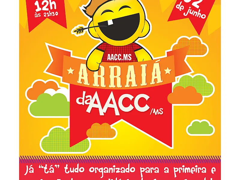 "Arraiá" beneficente da AACC/MS acontece neste sábado