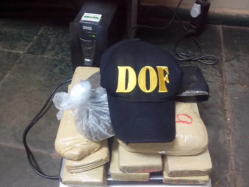 DOF apreende droga que seria levada para o Rio de Janeiro