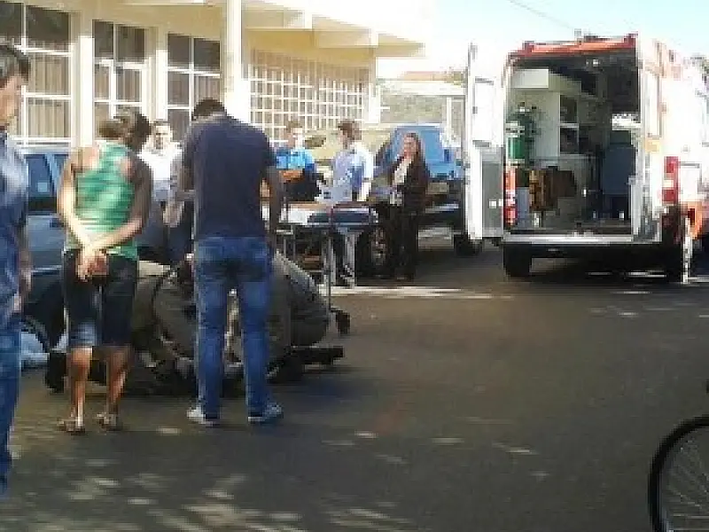 Vento forte faz motociclista perder o controle em Nova Andradina