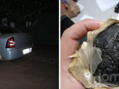 PM de Batayporã apreende haxixe em carro roubado