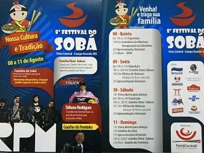 Festival do Sobá inicia nesta quinta-feira em Campo Grande