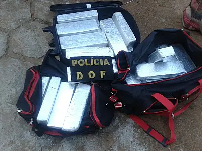 DOF apreende 36 quilos de maconha com adolescentes em ônibus