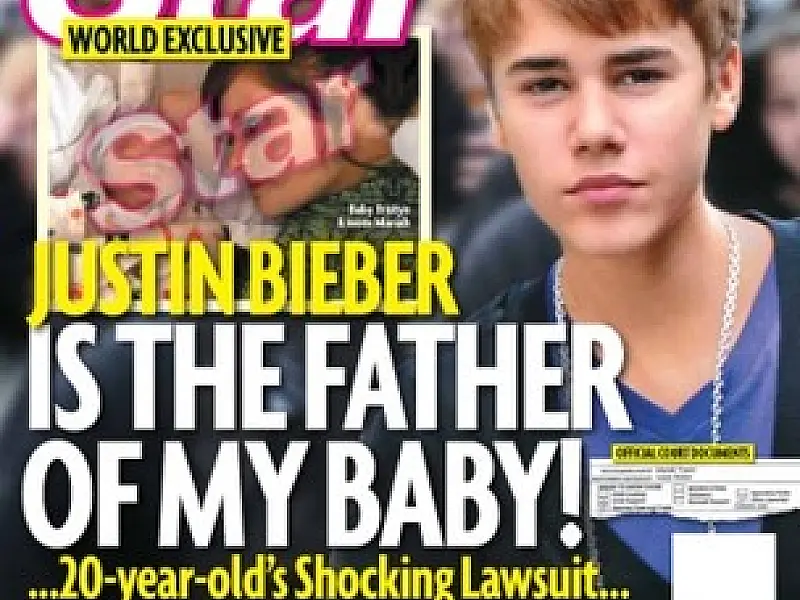 Revista divulga foto de suposto filho de Justin Bieber