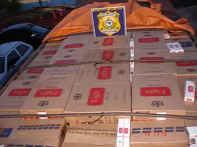 PRF apreende uma média de 35.000 pacotes de cigarros na BR 163