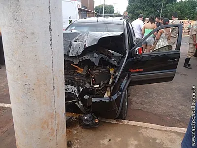 Grave acidente deixa bairro de Três Lagoas sem energia