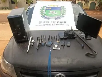 PM de Nova Alvorada recupera veículo roubado e armas