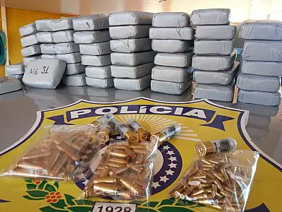 Homem é preso pelo transporte de drogas e munições na BR 463