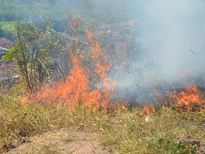 Homem é detido após provocar incêndio às margens de rodovia em Camapuã