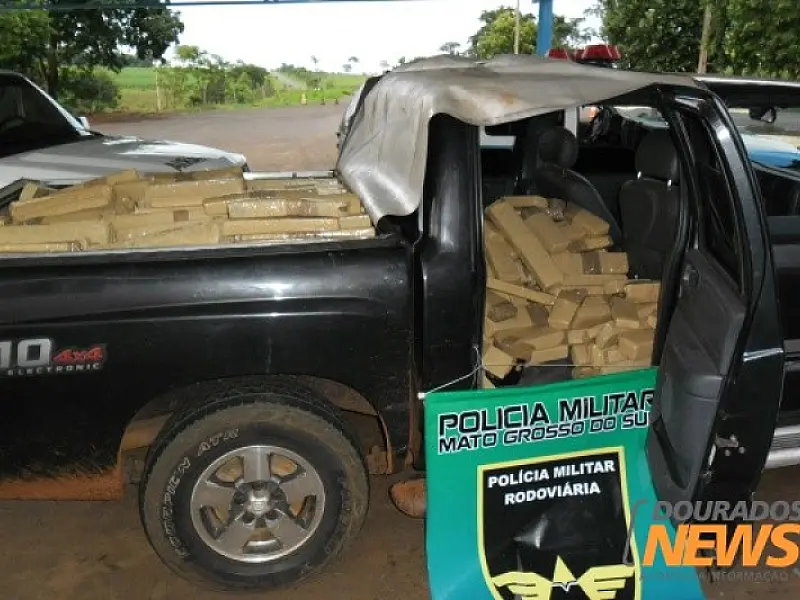 PMR apreende mais de 600 quilos de maconha na MS-240