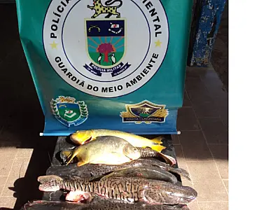 Pescador profissional é preso pela PMA ao tentar fugir com 72kg de pescado ilegal