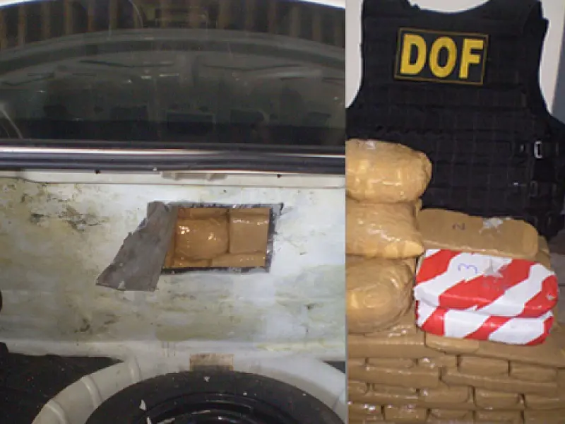 DOF apreende 55kg de drogas próximo a Ponta Porã