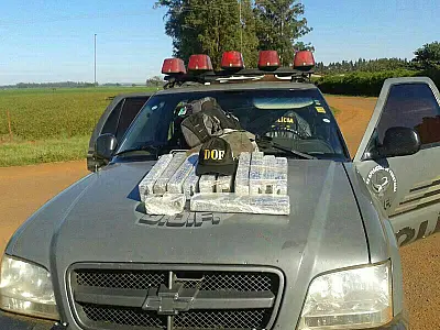 Cerca de 14Kg de maconha é apreendida pelo DOF na MS-156