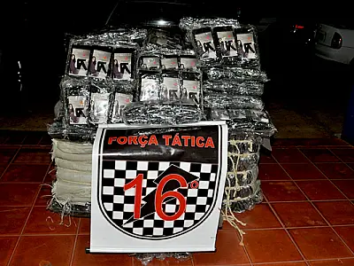 Força Tática apreende contrabando de R$ 4 mil em Fátima do Sul