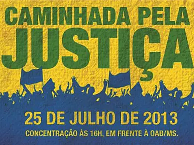 OAB/MS promove Caminhada pela Justiça nesta quinta-feira