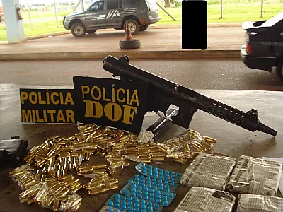 Munições e arma de uso restrito são apreendidas pelo DOF