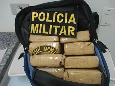 PM apreende mais de 10 quilos de maconha em Ribas do Rio Pardo