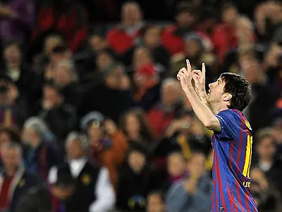 Messi faz cinco e Barça vence por 7 a 1